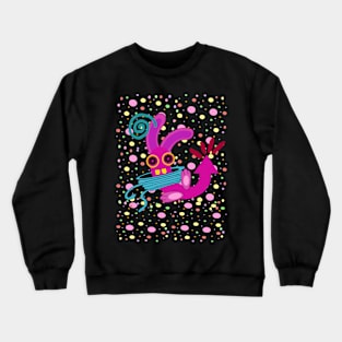 Wacky Rabbit Party Crewneck Sweatshirt